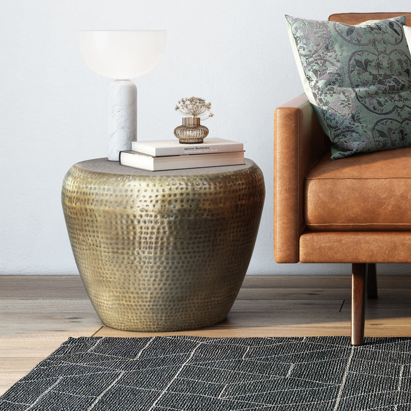 Preston - Handcrafted Metal Side Table - R&R Furniture Gallery (Fountain Valley, CA)