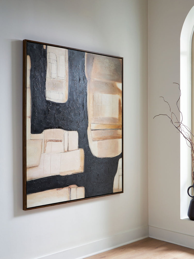 Feyville - Wall Art - Black / Brown / Cream - R&R Furniture Gallery (Fountain Valley, CA)