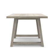 Wooden Whitley dining table by Simpli-Home with a rectangular surface and sturdy legs, ideal for family meals and gatherings.