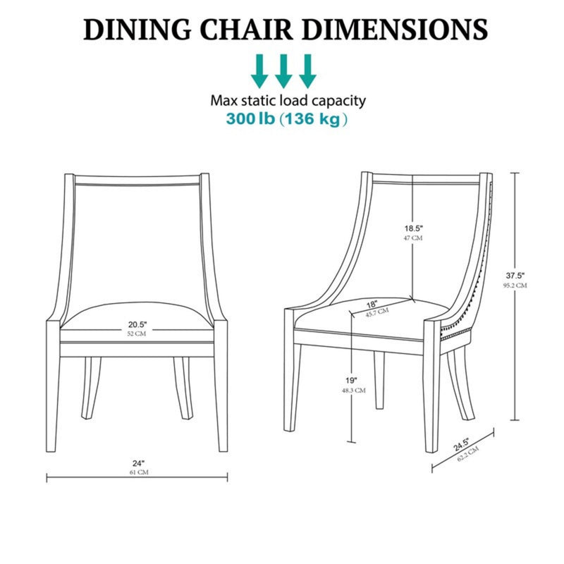 Upholstered Dining Chair With Nailhead Trim - R&R Furniture Gallery (Fountain Valley, CA)