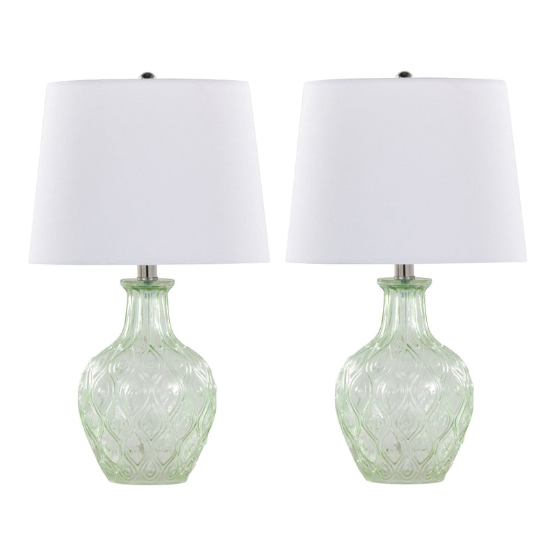 Gloria - Round Contemporary Lamp (Set of 2) - R&R Furniture Gallery (Fountain Valley, CA)