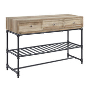 Brantley II - Sofa Table - Oak & Sandy Black - R&R Furniture Gallery (Fountain Valley, CA)