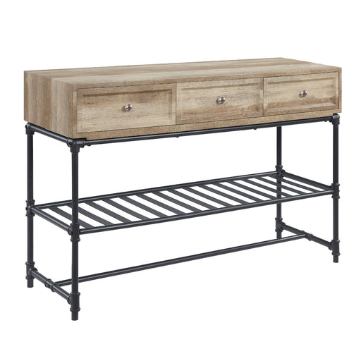 Brantley II - Sofa Table - Oak & Sandy Black - R&R Furniture Gallery (Fountain Valley, CA)
