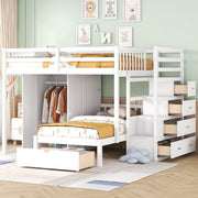 Bunk Bed With Wardrobe, Drawers - R&R Furniture Gallery (Fountain Valley, CA)
