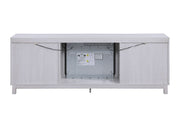 Summit - TV Stand Console With Fireplace - White Walnut Finish - R&R Furniture Gallery (Fountain Valley, CA)
