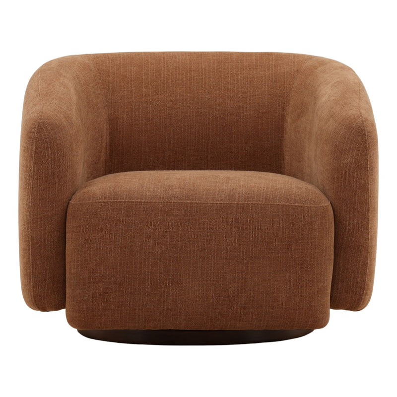 Fawn - Swivel Chair - Rust And Walnut