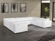 1224 - 8-Piece U-Shaped Sectional Sofa In With 4 Power Recliners & Power Headrest - R&R Furniture Gallery (Fountain Valley, CA)