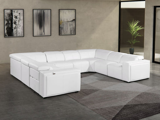1224 - 8-Piece U-Shaped Sectional Sofa In With 4 Power Recliners & Power Headrest - R&R Furniture Gallery (Fountain Valley, CA)