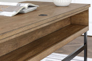 Montia - Home Office Desk - Light Brown - R&R Furniture Gallery (Fountain Valley, CA)