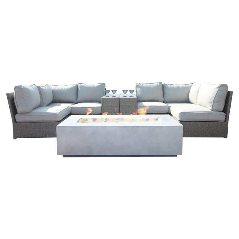 Outdoor Elegance Conversation Set With Fire Pit - R&R Furniture Gallery (Fountain Valley, CA)