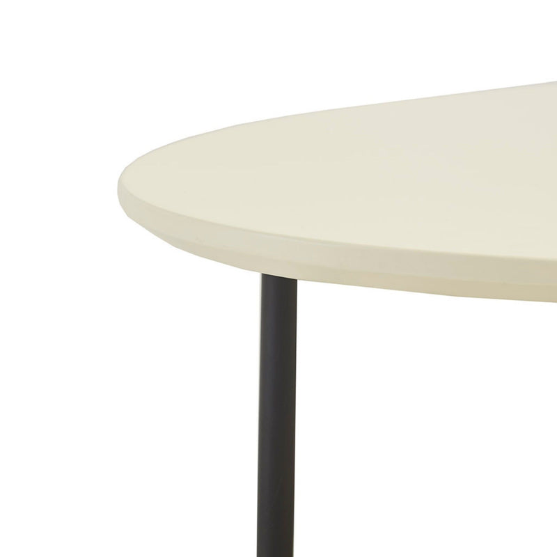 Oval Coffee Table - White / Natural - R&R Furniture Gallery (Fountain Valley, CA)