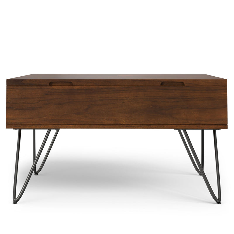 Hunter - Square Lift Top Coffee Table - Walnut - R&R Furniture Gallery (Fountain Valley, CA)