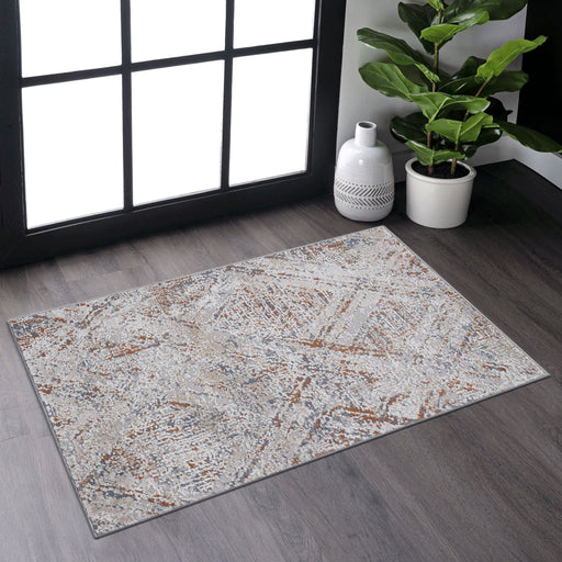 Payas - 2' X 3' Geometric Area Rug - Beige - R&R Furniture Gallery (Fountain Valley, CA)