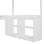 Loft Bed With Drawers, Cabinet, Shelves With Desk - R&R Furniture Gallery (Fountain Valley, CA)
