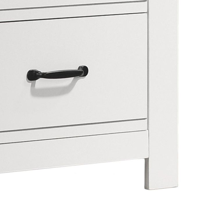 Cassini - 2 Drawer Nightstand Bedside Table - White - R&R Furniture Gallery (Fountain Valley, CA)