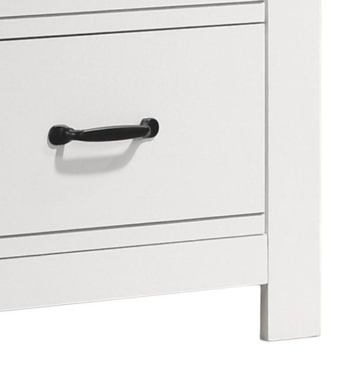 Cassini - 2 Drawer Nightstand Bedside Table - White - R&R Furniture Gallery (Fountain Valley, CA)