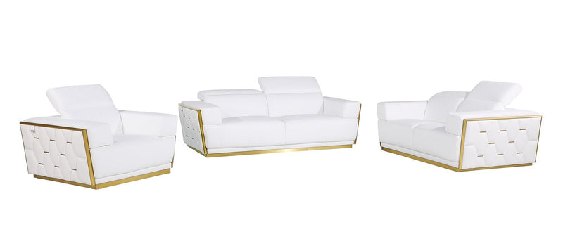 1111 - 3-Piece Sofa Set With Adjustable Headrest