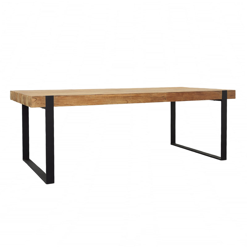 Burke - Dining Table - Natural And Black