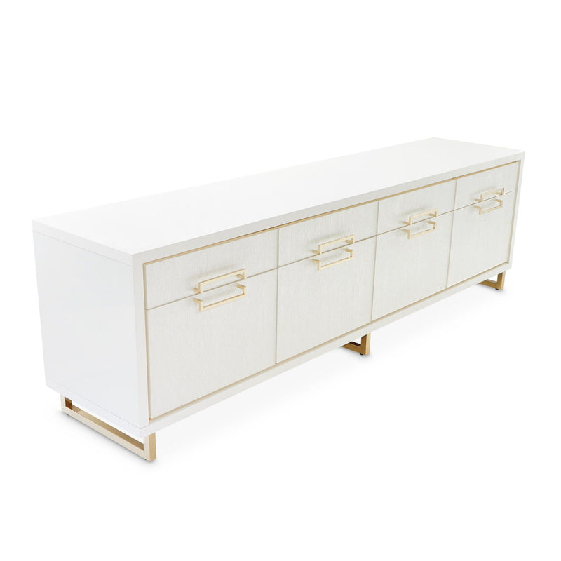 Palm Gate - Media Cabinet - Cloud White - R&R Furniture Gallery (Fountain Valley, CA)