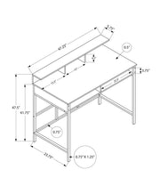 Computer Desk For Home Office, Standing, Storage Shelves, Laptop, Contemporary & Modern - R&R Furniture Gallery (Fountain Valley, CA)