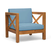 Brava - Mid - Century Modern Club Chair With Water Resistant Cushions - R&R Furniture Gallery (Fountain Valley, CA)