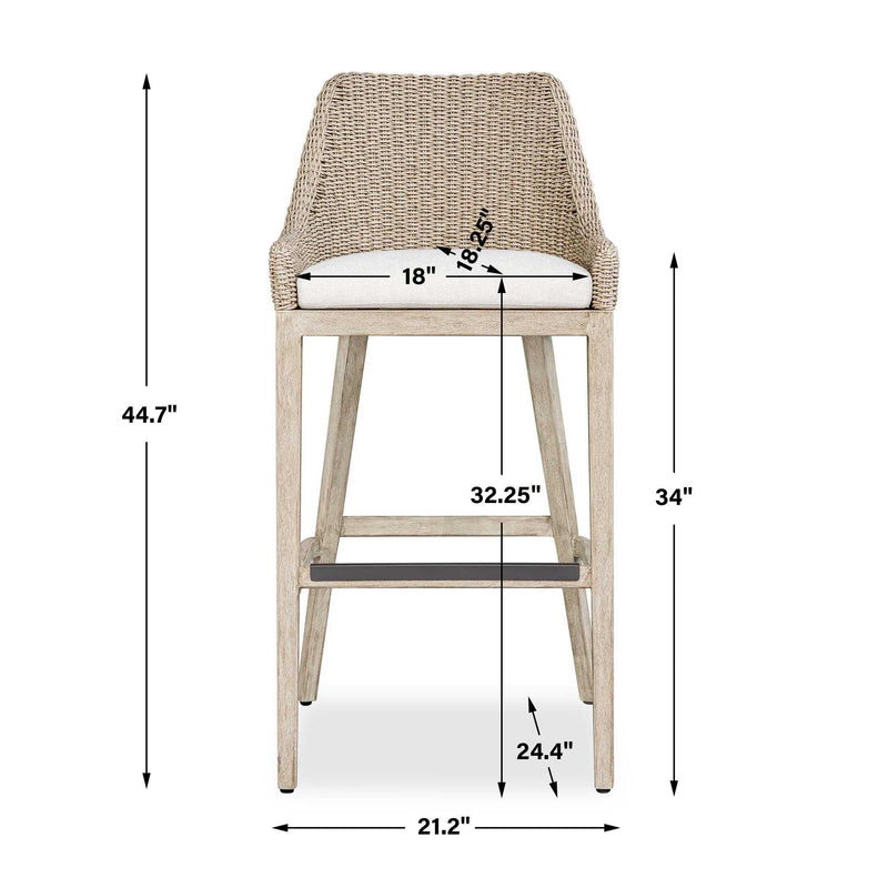 Paloma - Outdoor Wicker Bar Stool