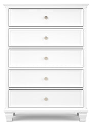Fortman - Five Drawer Chest - White - R&R Furniture Gallery (Fountain Valley, CA)