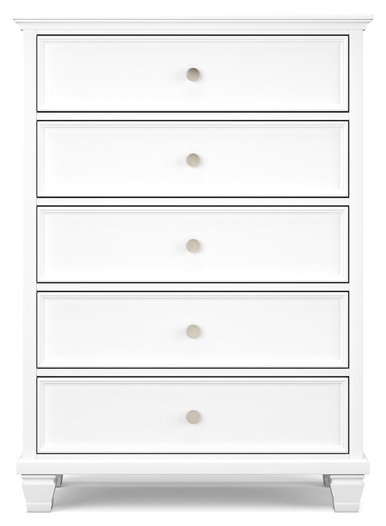 Fortman - Five Drawer Chest - White - R&R Furniture Gallery (Fountain Valley, CA)