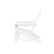 Noble House Aurascape outdoor foldable Adirondack arm chair in weather-resistant material, featuring a comfortable slatted design.