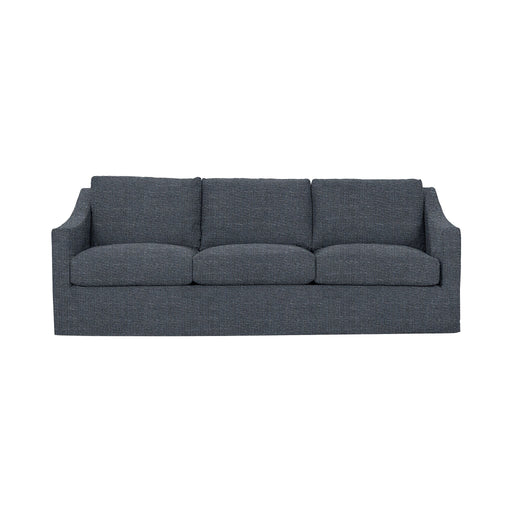 Classic Home Kipton upholstered stationary sofa with plush fabric and cushioned armrests in a cozy living room setting.