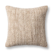 Classic Home Jai 22x22 inch natural accent pillow with soft fabric and stylish design for living room decor.