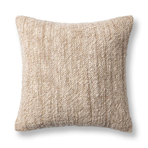 Classic Home Jai 22x22 inch natural accent pillow with soft fabric and stylish design for living room decor.