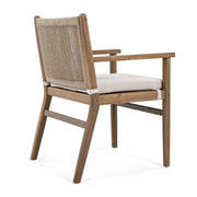 Outdoor Acacia Wood Patio Dining Armchair (Set of 2) - R&R Furniture Gallery (Fountain Valley, CA)
