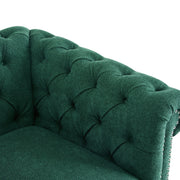 Chesterfield Style Swivel Club Chair With Button Tufted - R&R Furniture Gallery (Fountain Valley, CA)