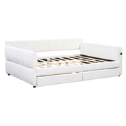 Upholstered Platform Bed With USB Charging - R&R Furniture Gallery (Fountain Valley, CA)
