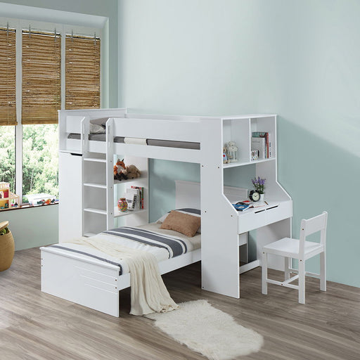 Ragna - Twin Bed - White - R&R Furniture Gallery (Fountain Valley, CA)