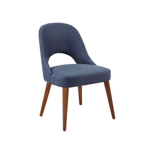 Dining Side Chair Upholstered Textured (Set of 2) - Navy - R&R Furniture Gallery (Fountain Valley, CA)