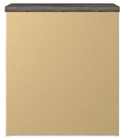 Gerridan - Two Drawer Night Stand - White / Gray - R&R Furniture Gallery (Fountain Valley, CA)