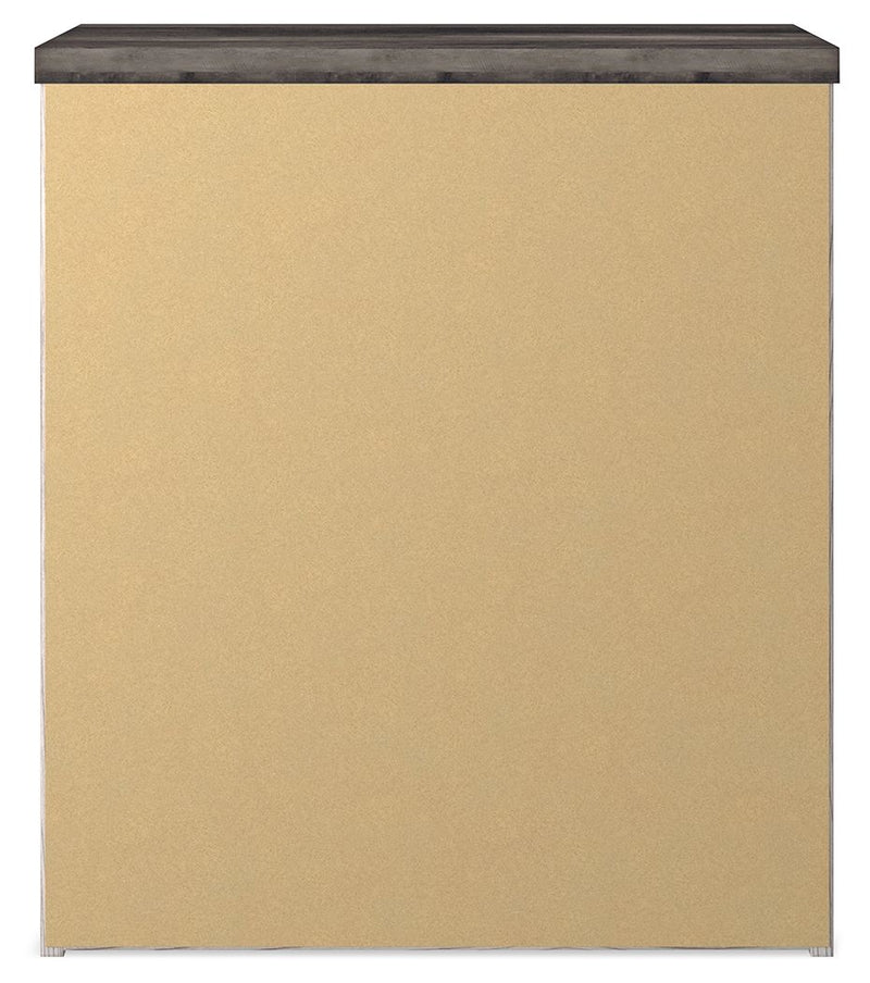 Gerridan - Two Drawer Night Stand - White / Gray - R&R Furniture Gallery (Fountain Valley, CA)