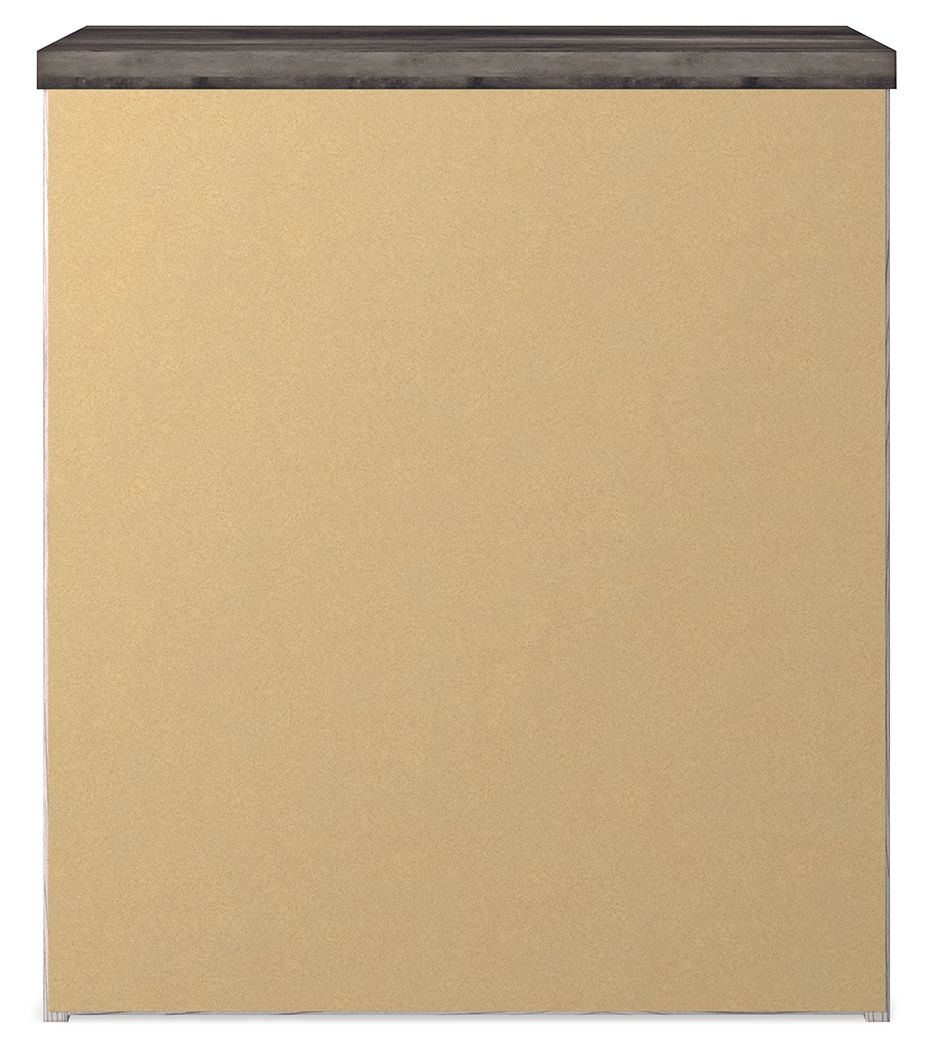 Gerridan - Two Drawer Night Stand - White / Gray - R&R Furniture Gallery (Fountain Valley, CA)