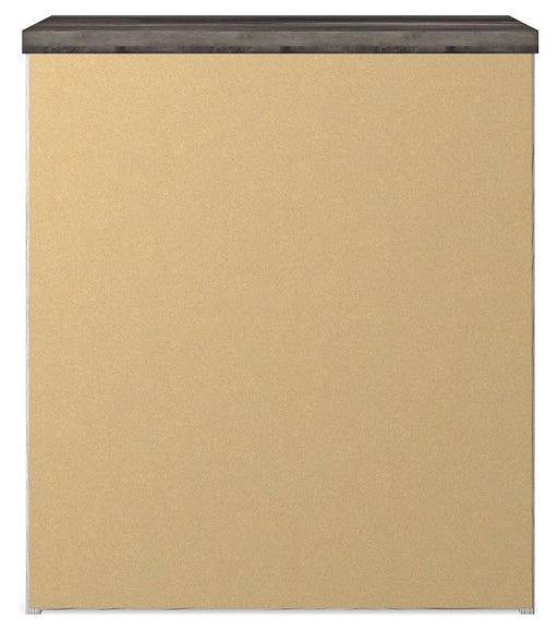Gerridan - Two Drawer Night Stand - White / Gray - R&R Furniture Gallery (Fountain Valley, CA)