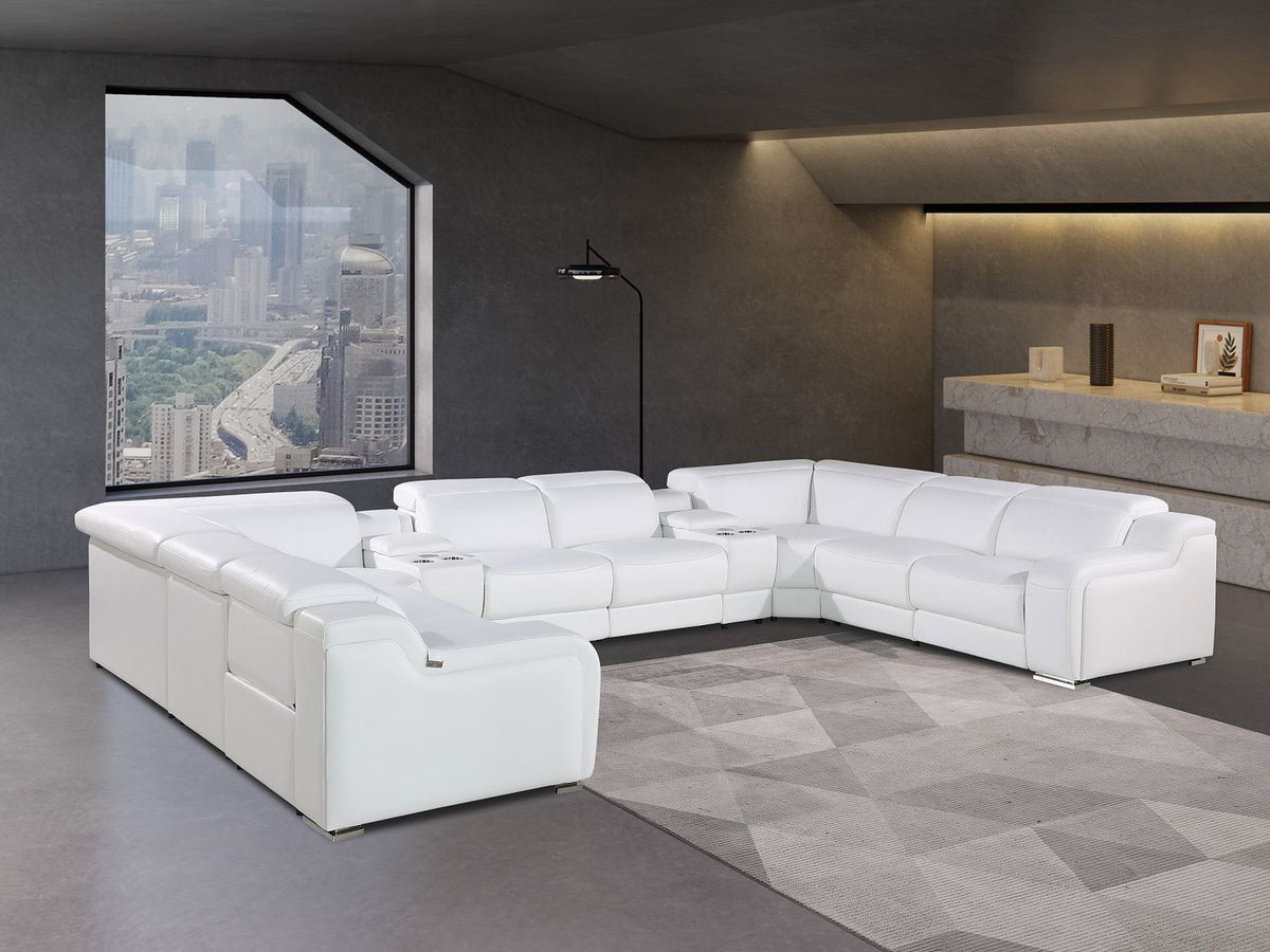 1116 - 10-Piece U-Shaped Sectional Sofa In With 4 Power Recliners & Power Headrests - R&R Furniture Gallery (Fountain Valley, CA)