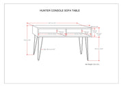 Hunter - Console Sofa Table - Natural - R&R Furniture Gallery (Fountain Valley, CA)