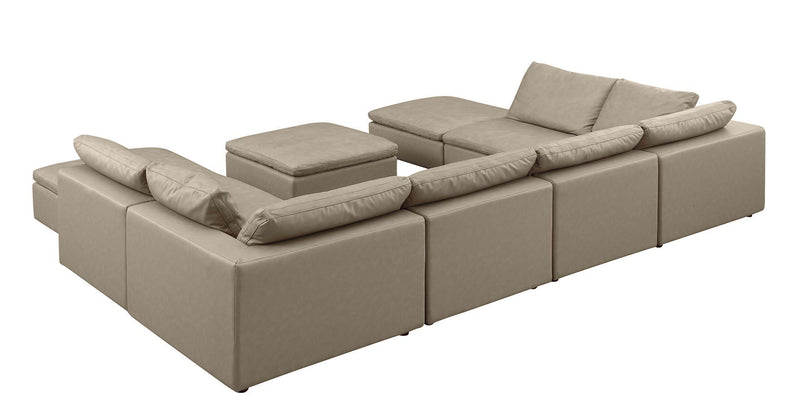 1100 - Top-Grain Italian Leather 9-Piece Sectional With Chaise