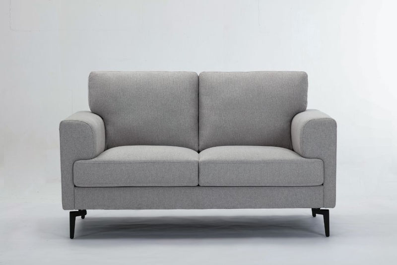 Kyrene - Loveseat - Light Gray Linen - R&R Furniture Gallery (Fountain Valley, CA)