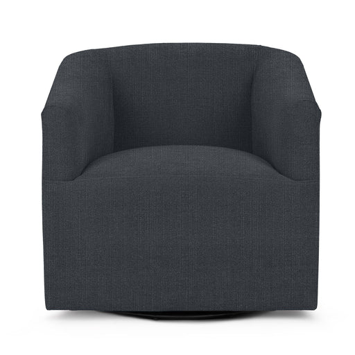 Classic Home Vernon swivel chair with a plush, upholstered seat and backrest, featuring a modern design and a swivel base.