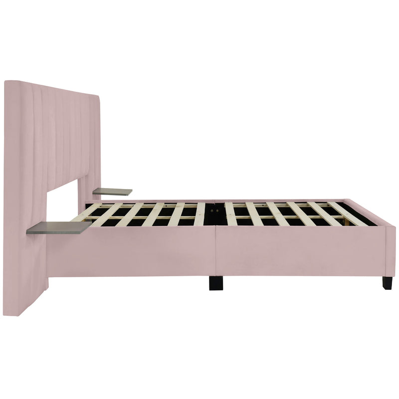Upholstered Platform Bed With Big Headboard - R&R Furniture Gallery (Fountain Valley, CA)
