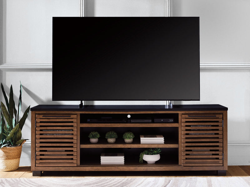 Kallari - TV Stand With Fireplace Option - R&R Furniture Gallery (Fountain Valley, CA)