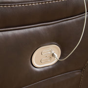 Dunleith - Zero Wall Recliner w/PWR HDRST - Chocolate - R&R Furniture Gallery (Fountain Valley, CA)