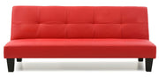 Glory Furniture Alan sofa bed futon sofa with wooden frame and plush cushioning, shown in a modern living room setting.